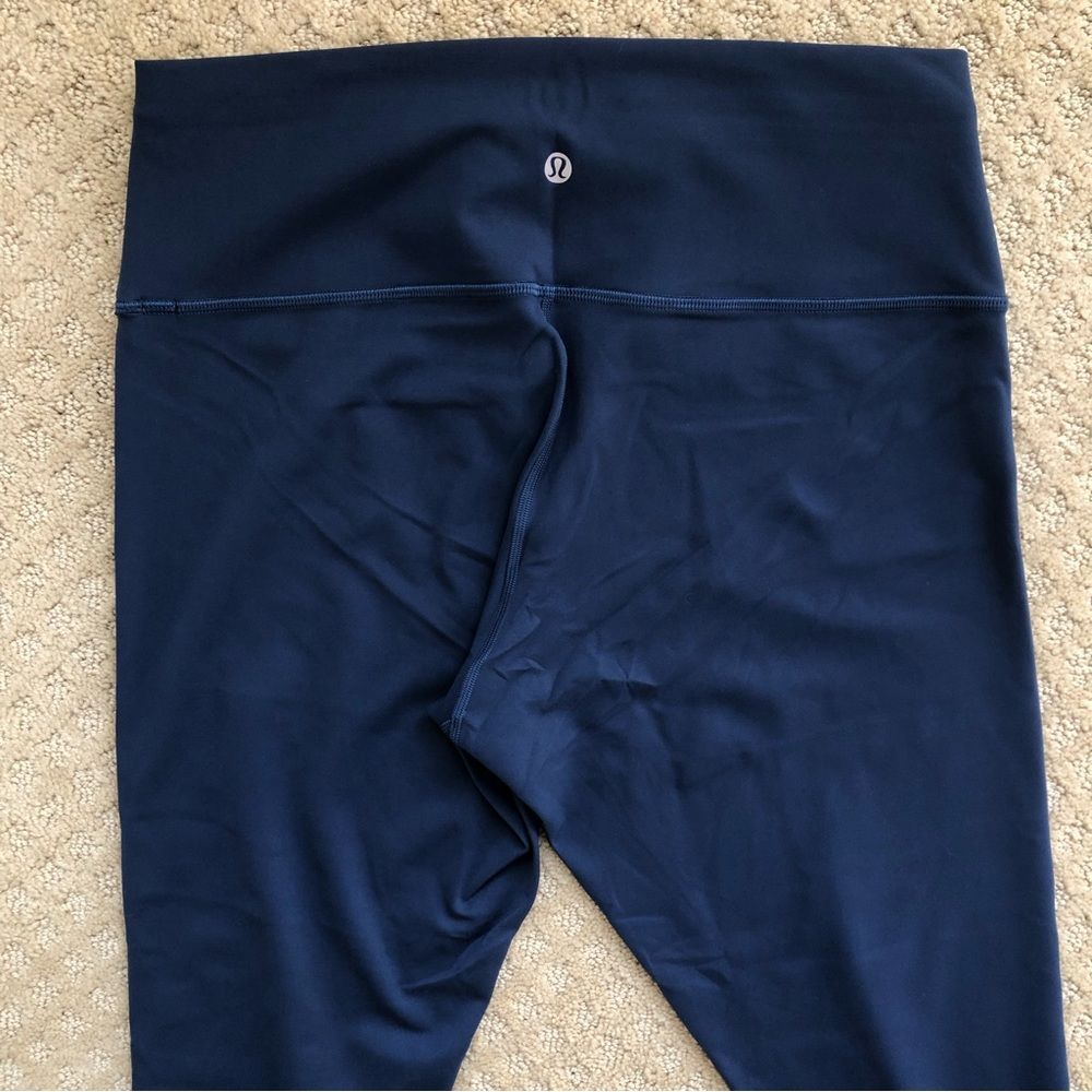 Lululemon Wunder Train High-Rise Crop 23" Size 12 Mineral Blue - Picture 9 of 12